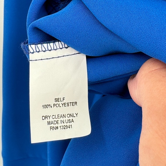 Amanda Uprichard Flowy Dress size M Blue Sexy Sleeveless NWT‎ - Picture 7 of 7